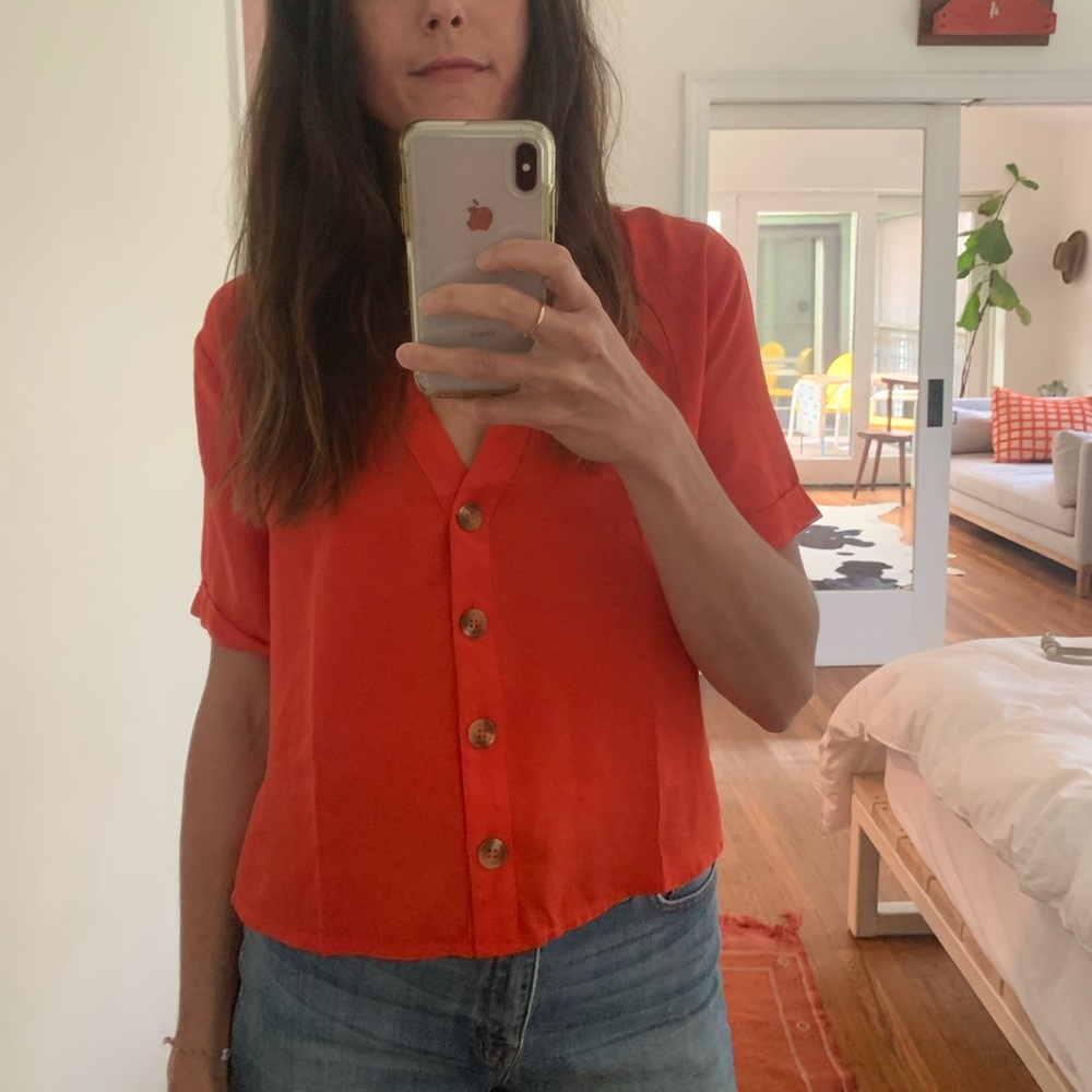 Button Front Blouse - image 1